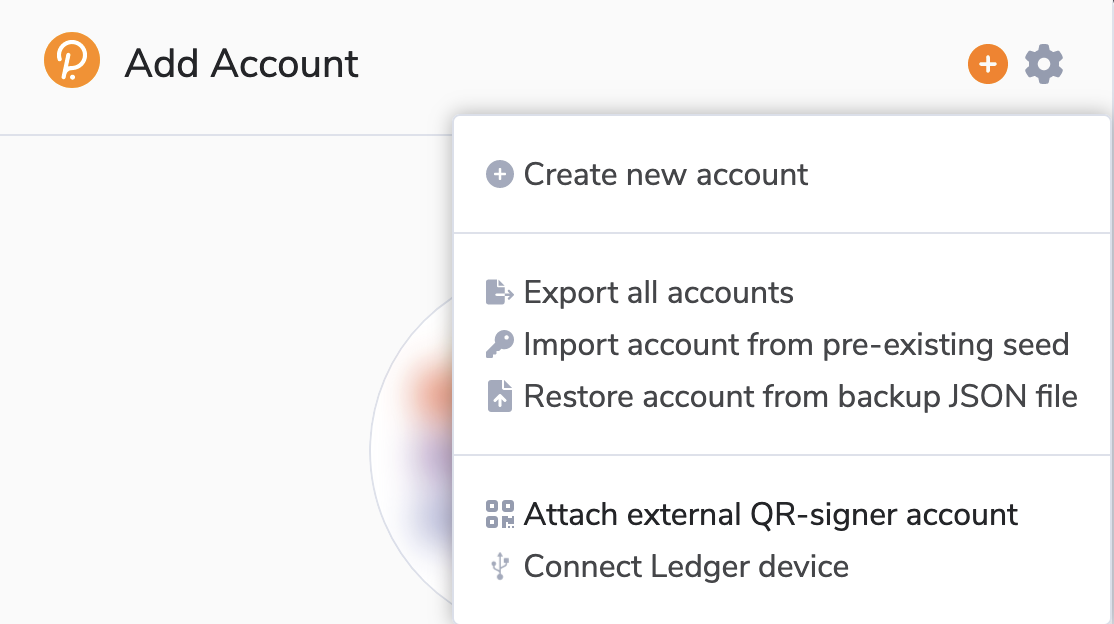 Attach external QR-signer account