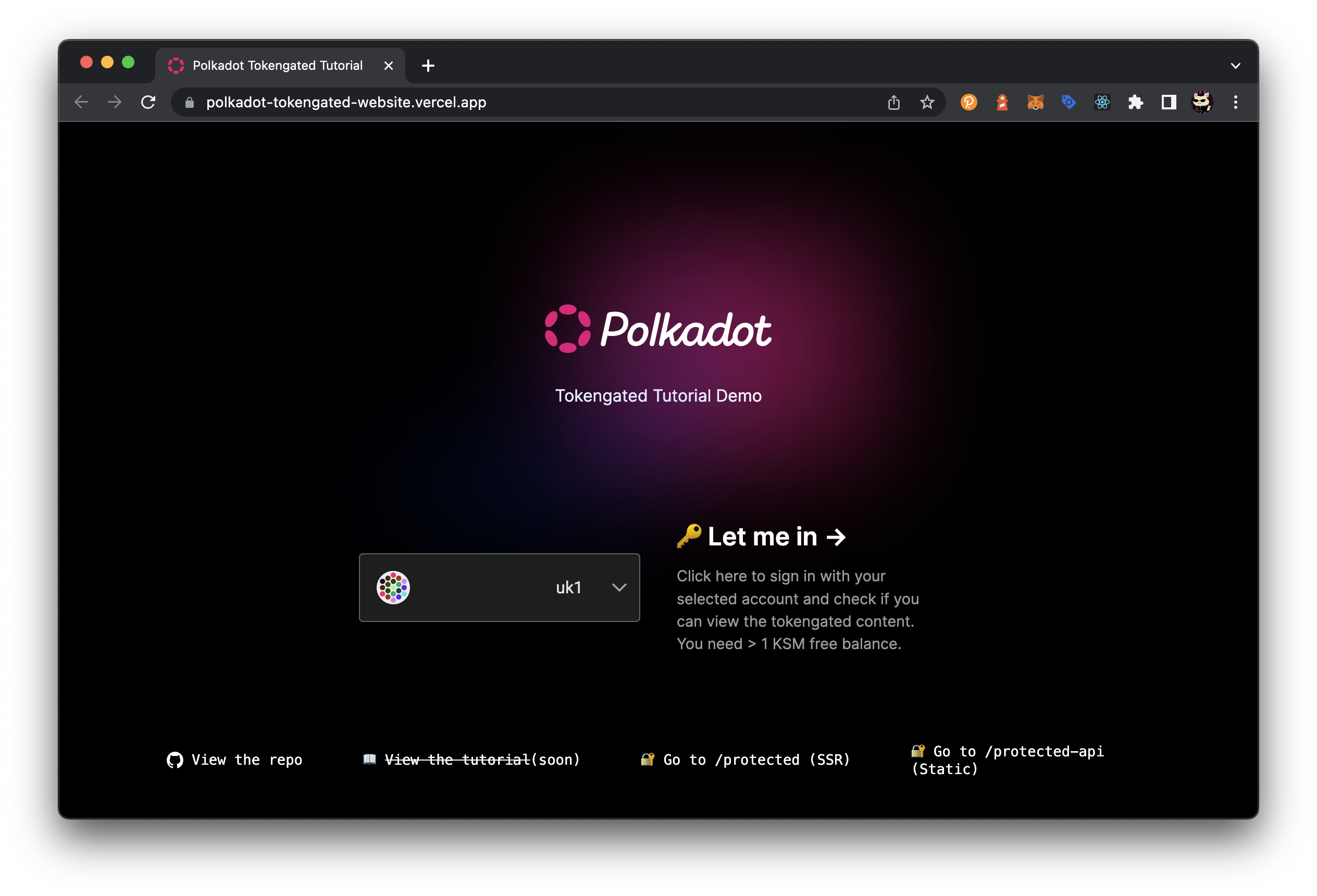 Tokengated Website with polkadot.js and next-auth | Polkadot Study